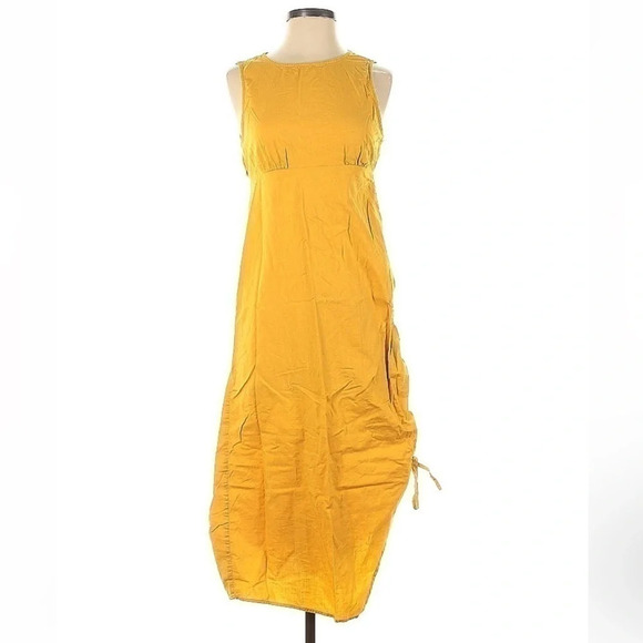 Urban Outfitters | Jackie Cinched Sleeveless Midi Dress Ruching Women’s Size S - Picture 8 of 8
